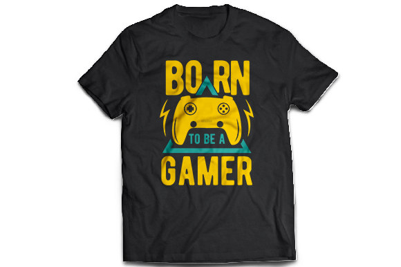 Born to Be a Gamer: A Premium T-Shirt Design for Gaming Culture