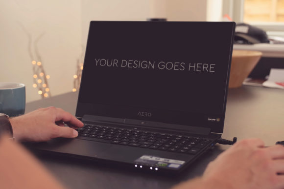 Elevate Your Gaming Brand Presentation with Gaming Laptop Mockup 50