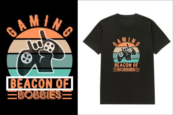 Elevate Your Merch with Gaming T-shirt Design 06