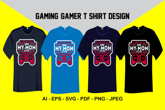 Gaming Gamer T-Shirt Design: Integrating a Ready-to-Print Asset Into Your Creative Workflow