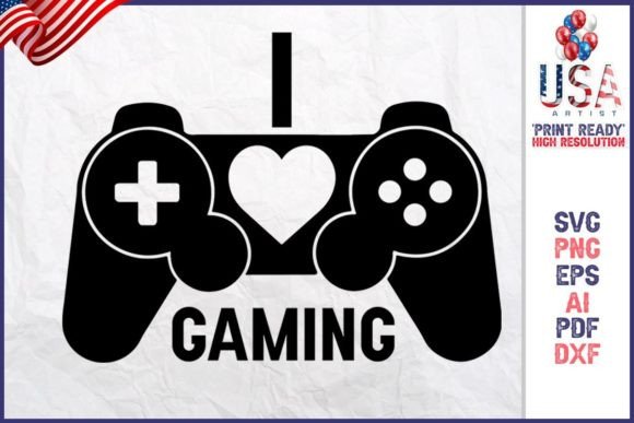 I Love Gaming Graphic Design: The Instant Print-Ready Solution