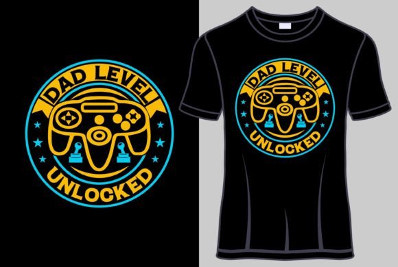 Understanding the Dad Level Unlocked Gaming T-Shirt Design
